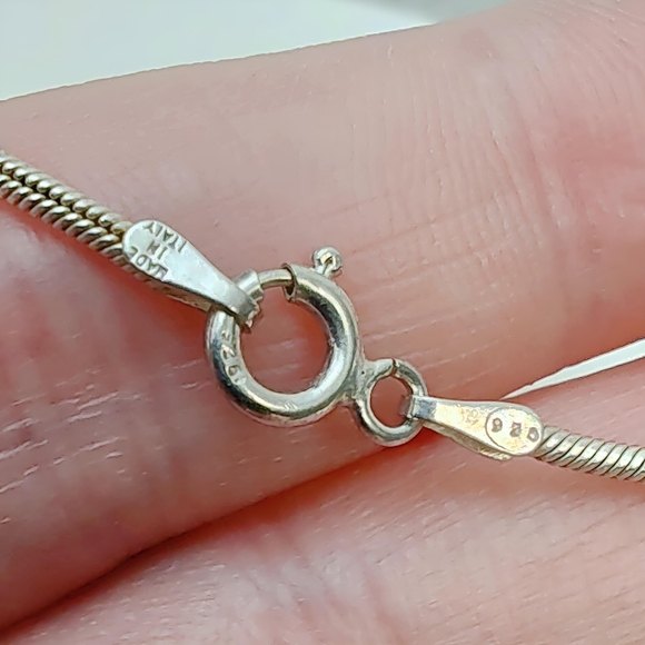 Vintage Sterling Silver Large Angel Brooch Pin Necklace Pendant with 20" Chain - Picture 8 of 14